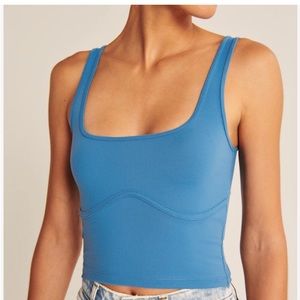Abercrombie & Fitch Seamless Fabric Corset Squareneck Tank